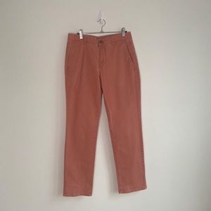 Mens Bonobos Slim Chino Pants Salmon Pink